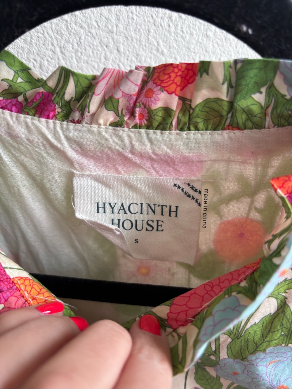 HYACINTH HOUSE
Multi Green Begonia Floral Louisa Maxi Dress Sz S - Picture 6 of 6